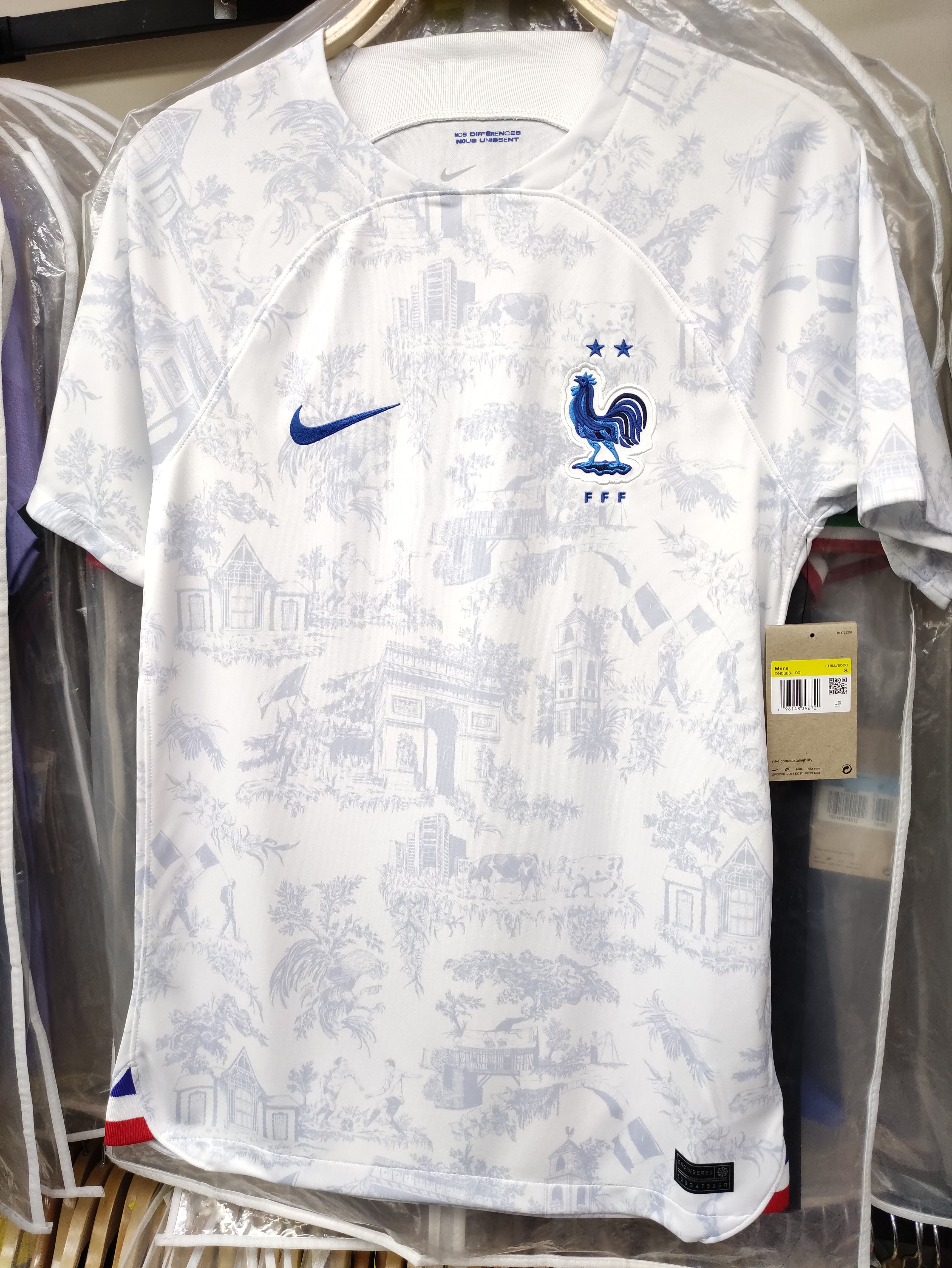 2022世界杯法國國家隊作客麥巴比球迷版球衣