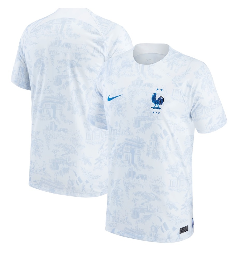 2022世界杯法國國家隊作客麥巴比球迷版球衣