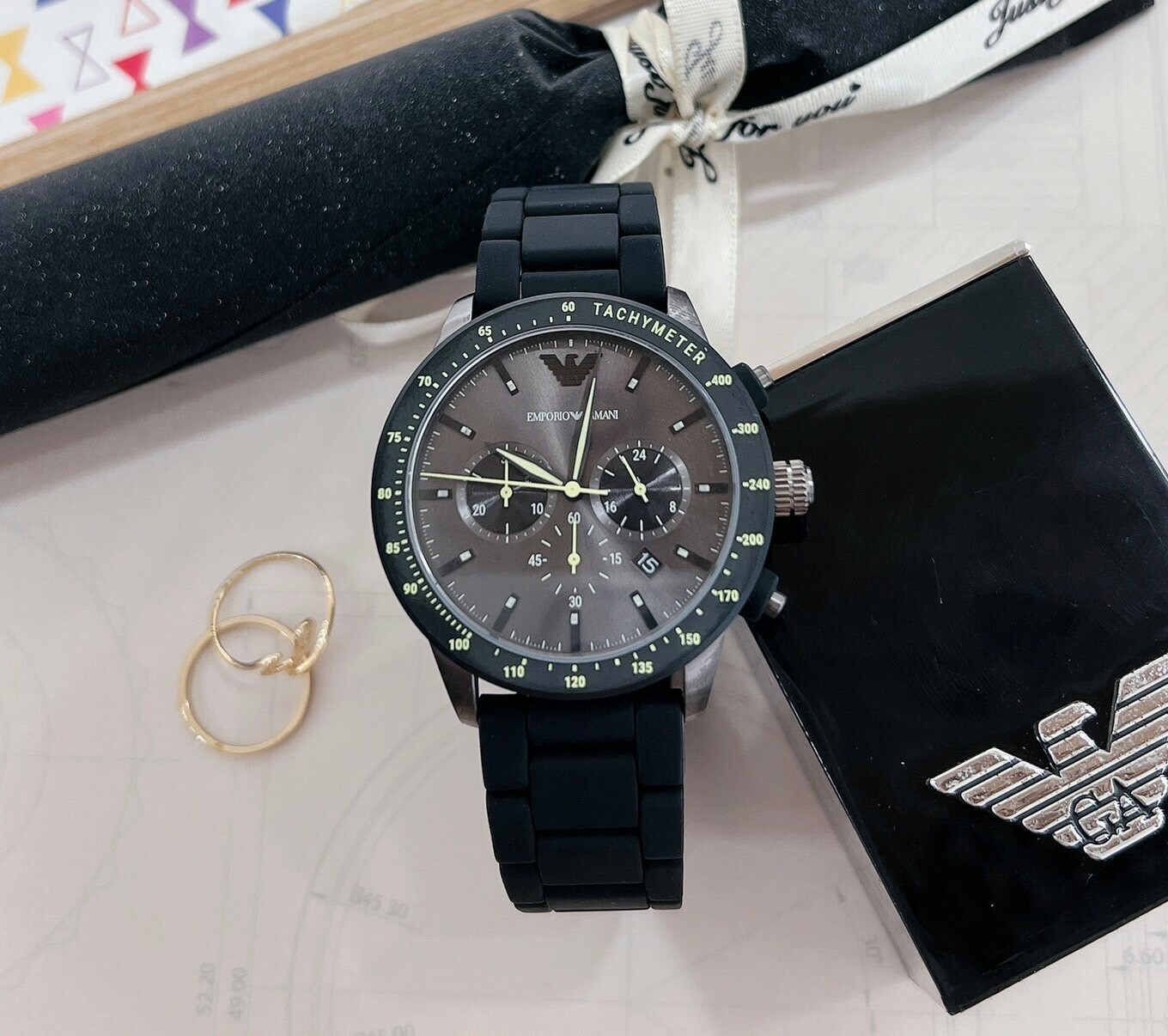 【EMPORIO ARMANI】AR11410 43mm Modern Watch