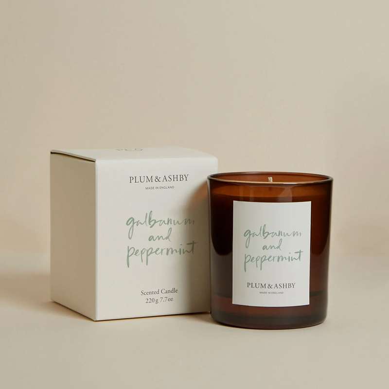 PLUM & ASHBY白松香與薄荷天然蠟燭