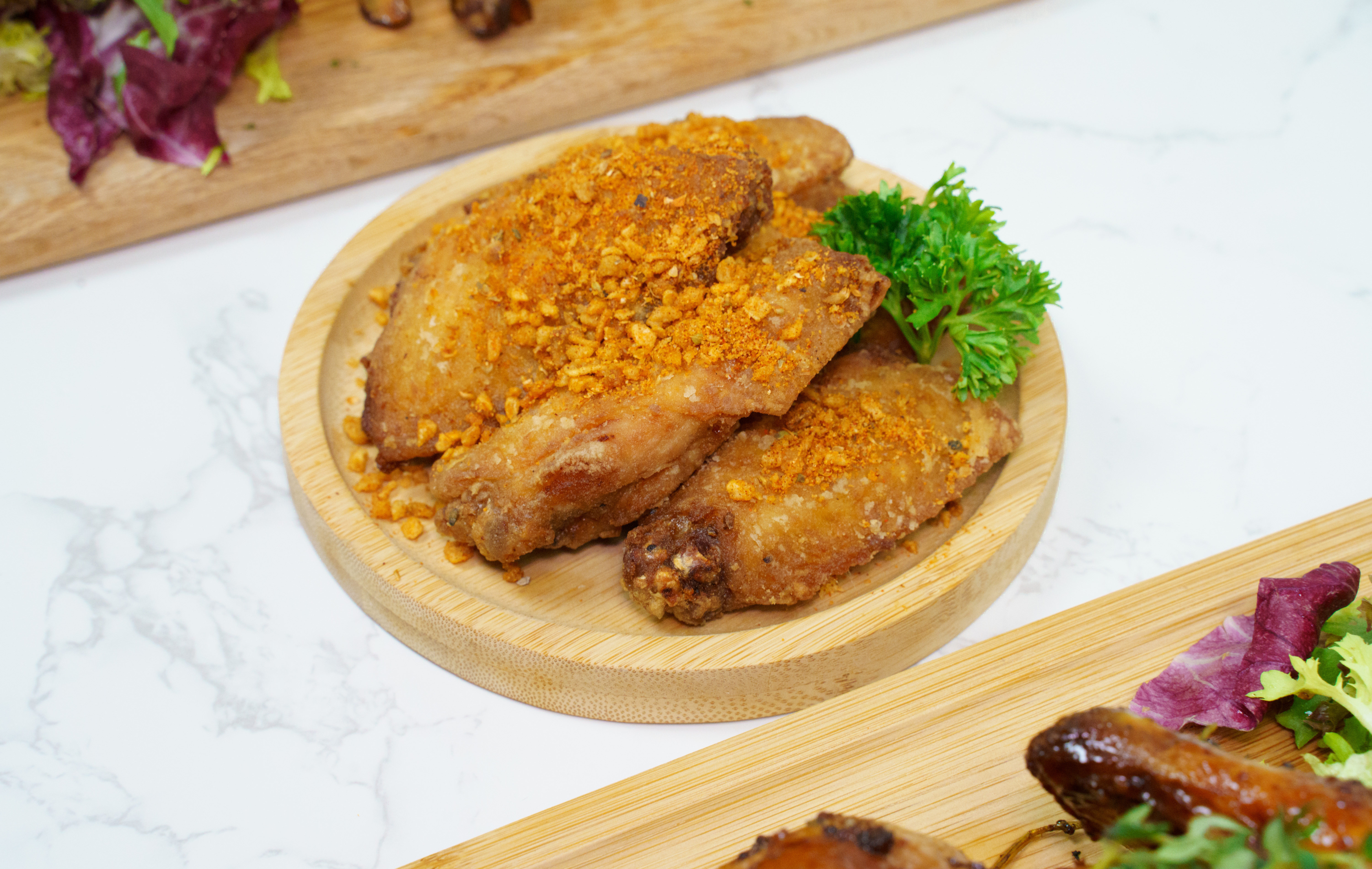 蒜⾹雞翼 (12隻)