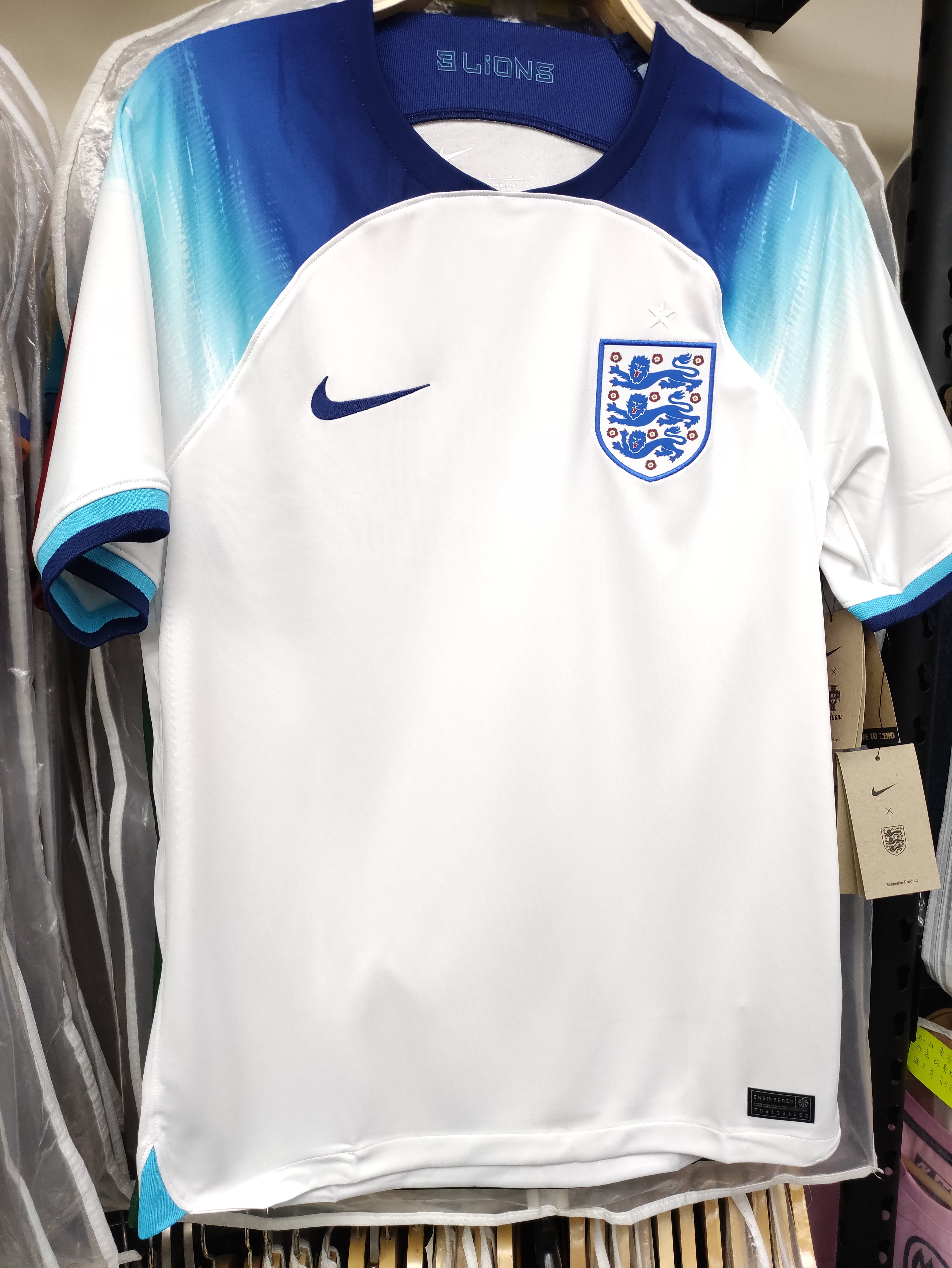 2022世界杯英格蘭國家隊主場球迷版球衣