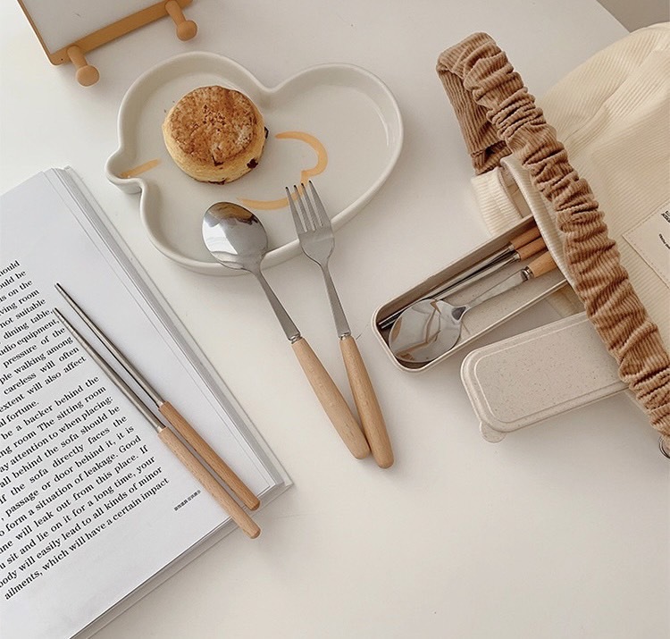 《1034》木質環保攜帶餐具組(2件/3件組)