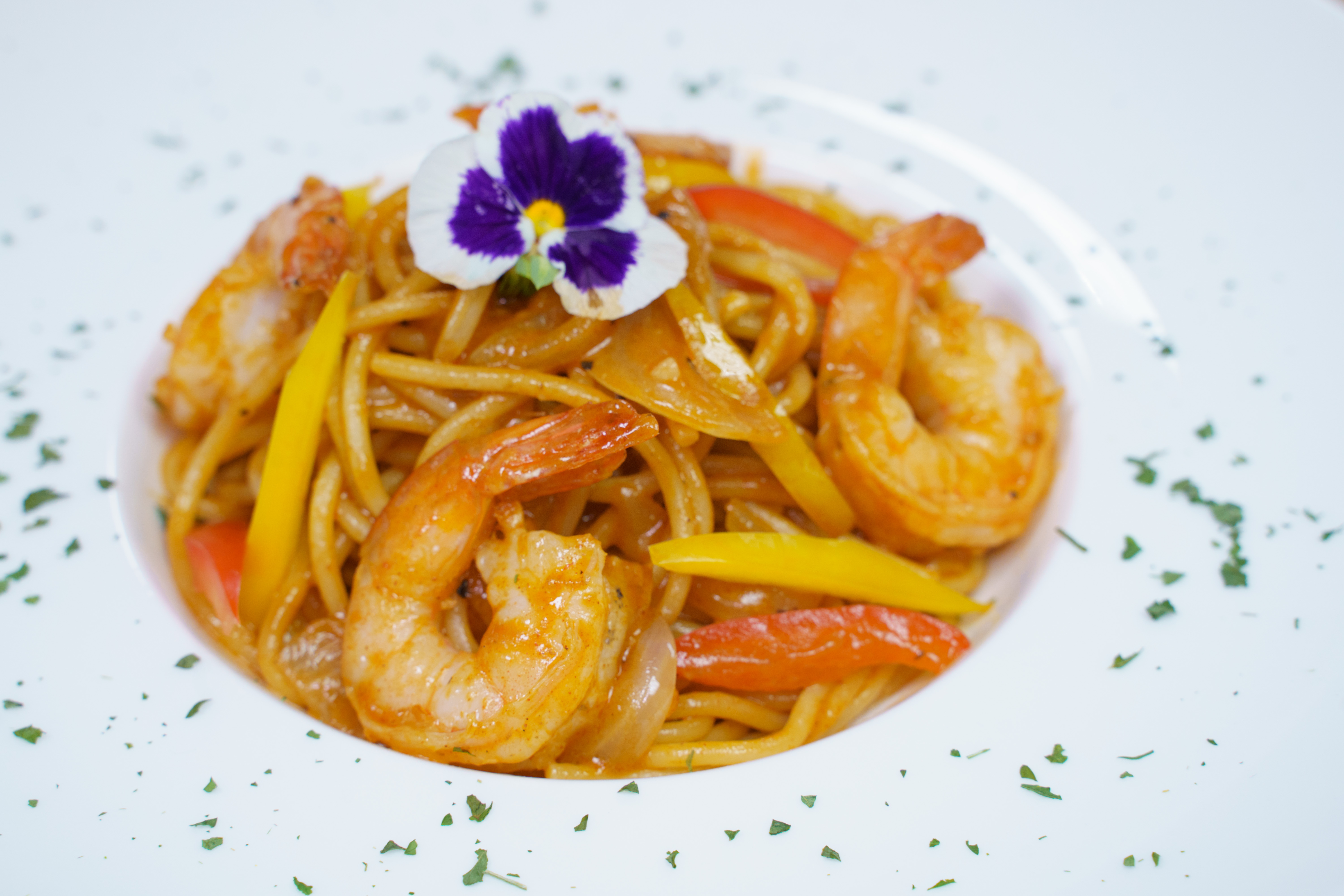 ⿓蝦汁蝦球意粉