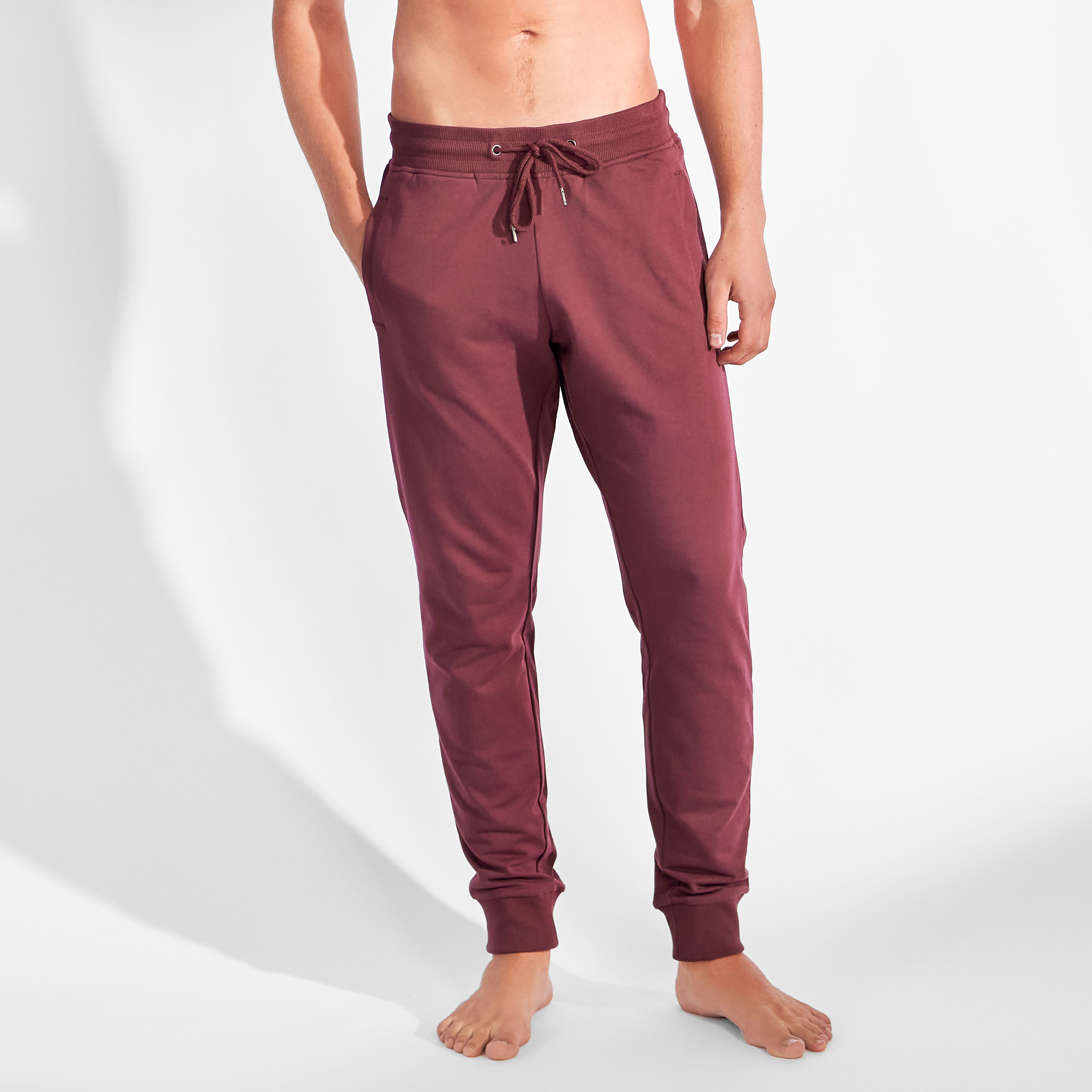 Bread & Boxers Lounge Pant 男用純有機棉長褲 - 勃根地紅