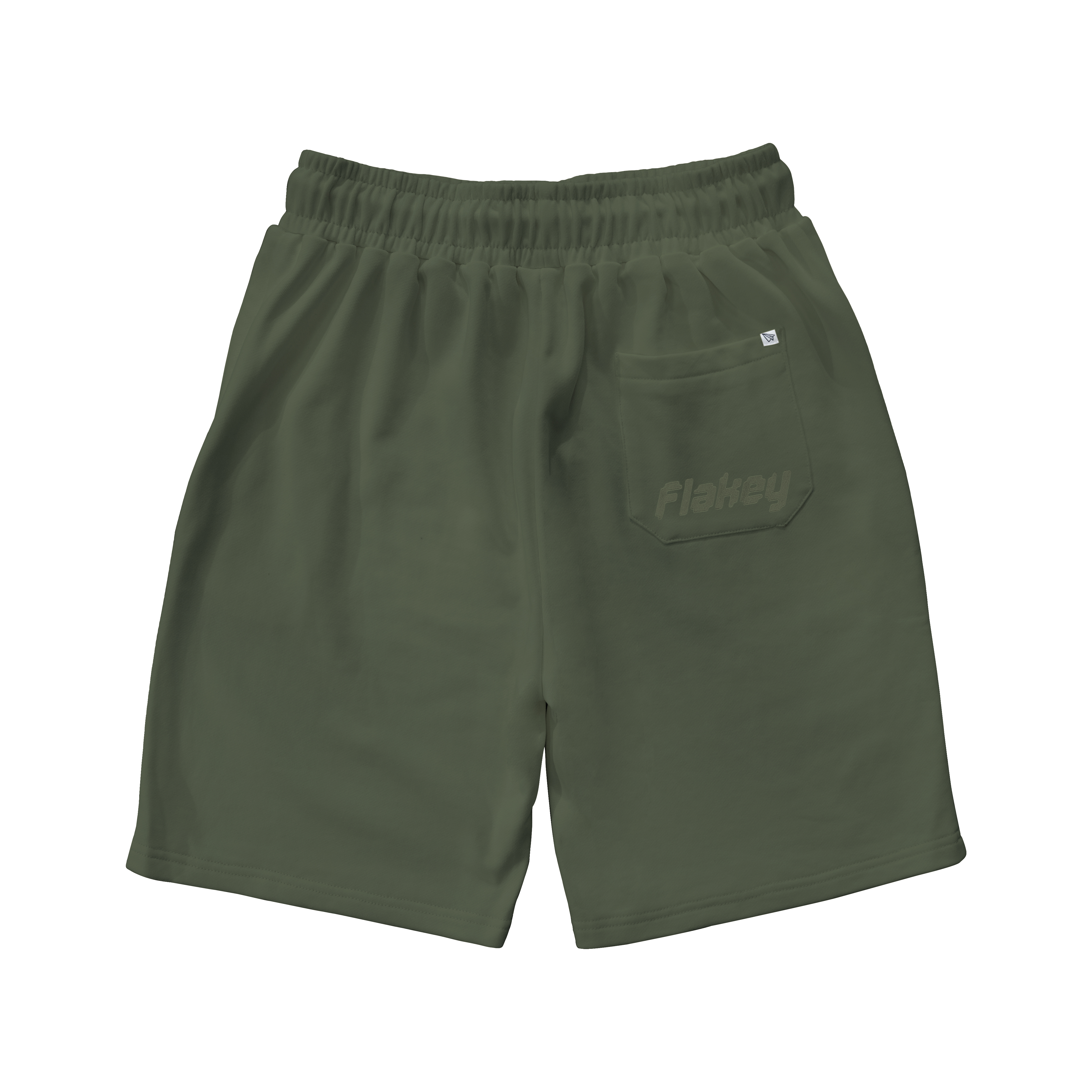 山系毛巾布軍綠短褲 (中性)