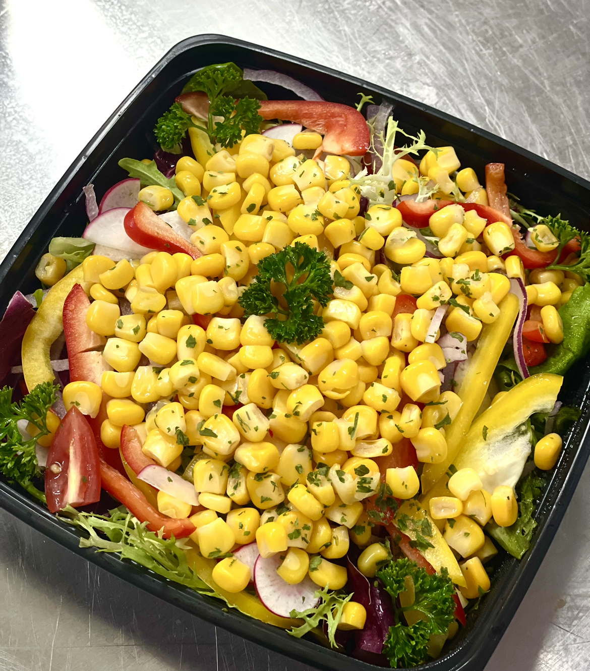 ⽥園雜菜沙律 配 油醋汁