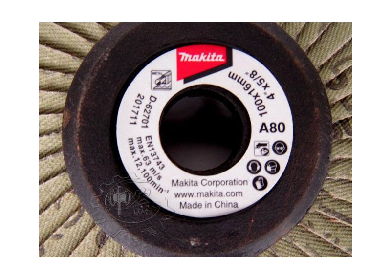 ＊中崙五金【附發票】Makita 牧田 100mm #80 金屬 塑料用 可彎曲砂布輪 D-62701 蝶式砂布輪