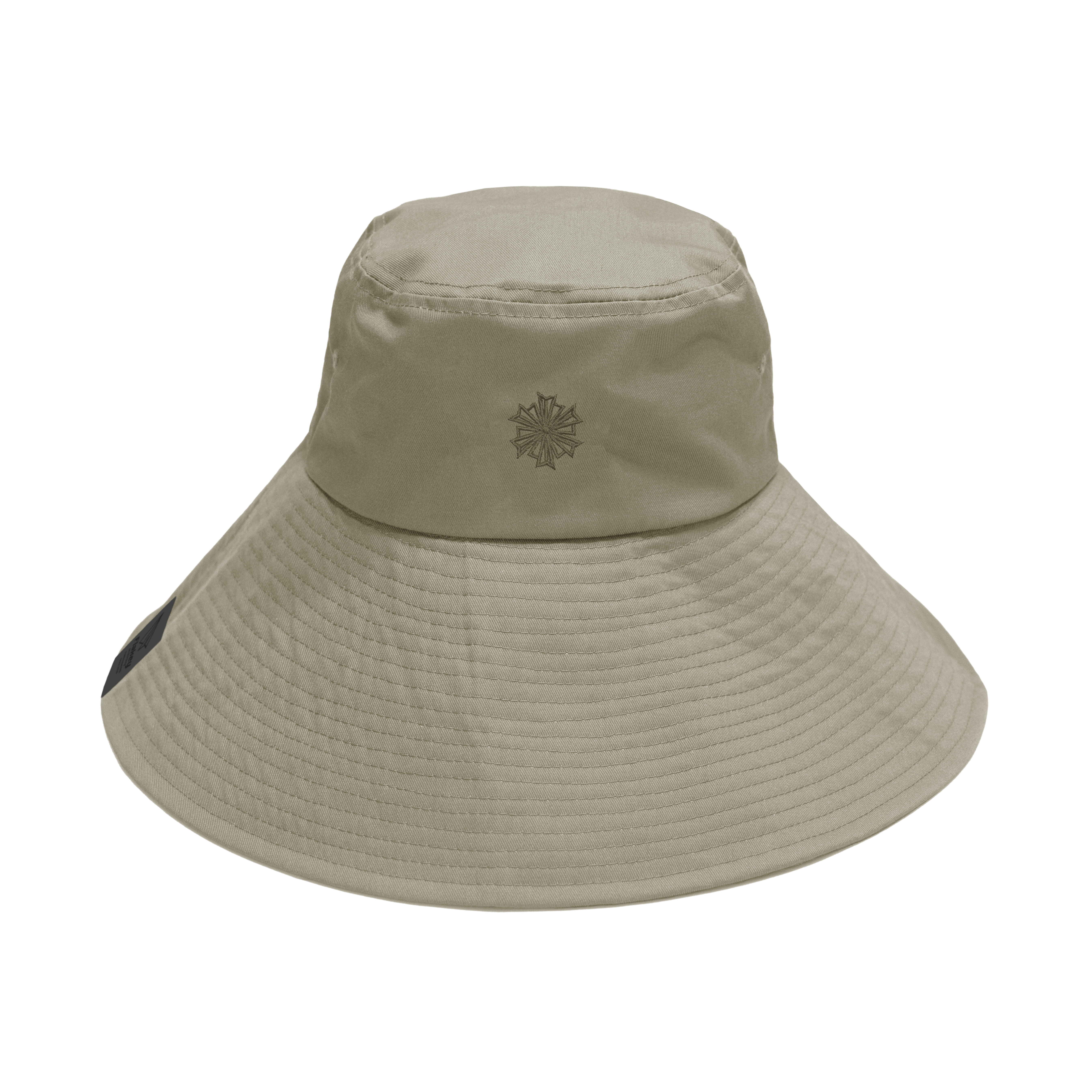 山系卡其寬邊漁夫帽(帶帽繩扣) (中性)
