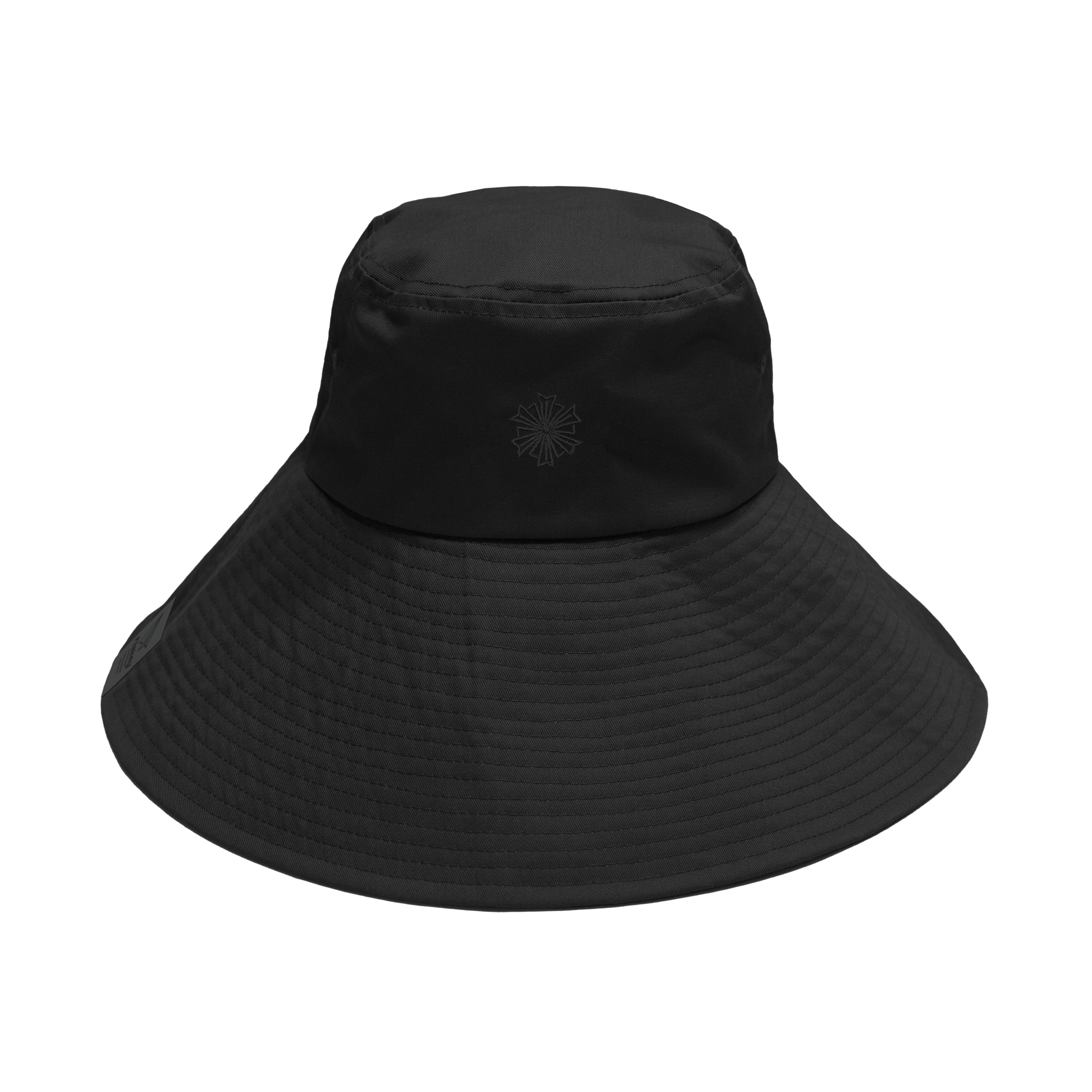 山系極黑寬邊漁夫帽(帶帽繩扣) (中性)