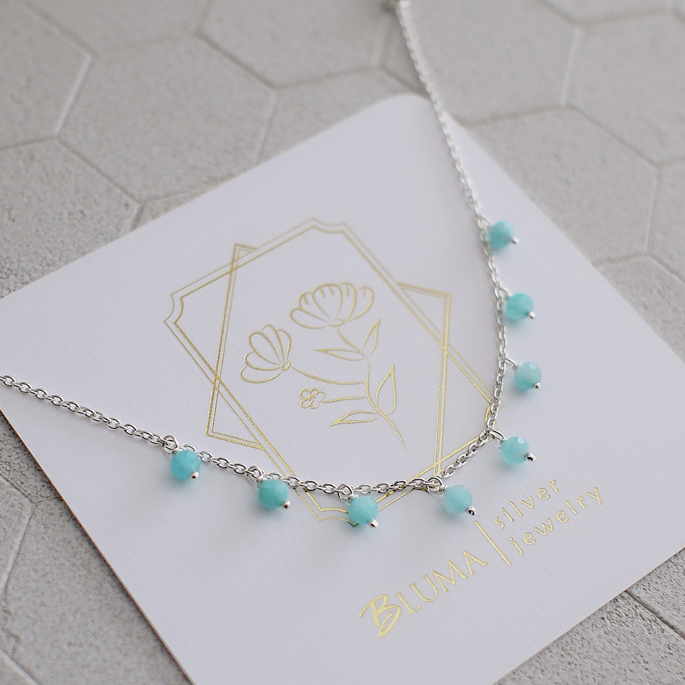 遇見安徒生純銀手鍊(天河石)/SB029