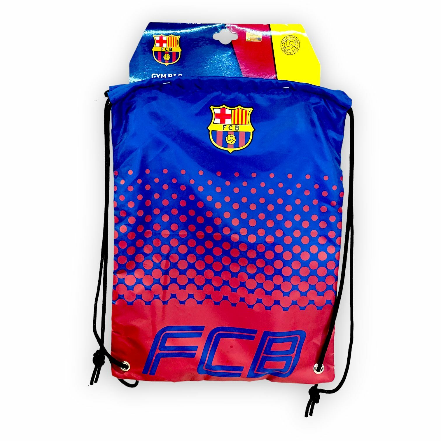 巴塞隆拿藍紅色波點運動袋