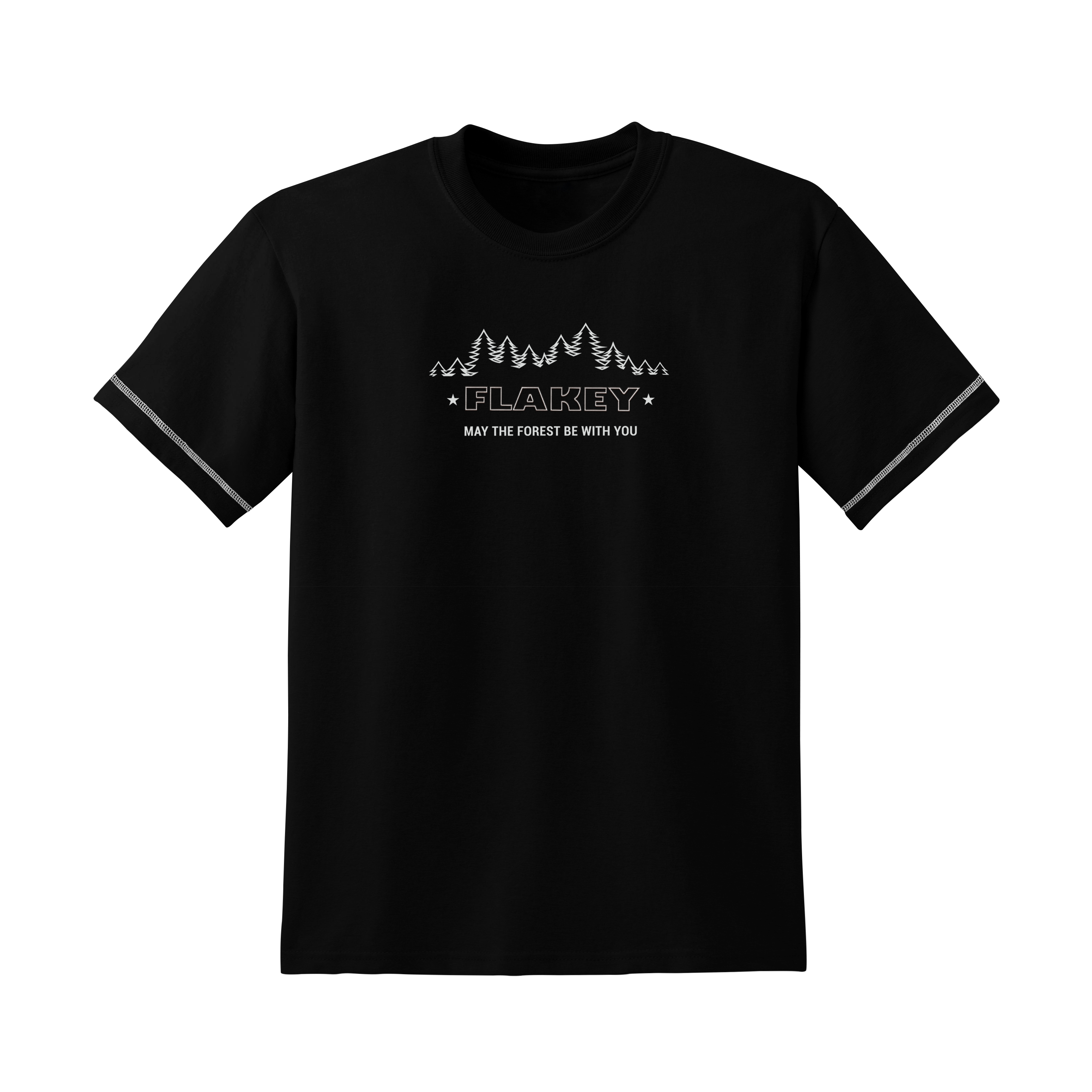 山系LOGO極黑短袖Tee (中性)