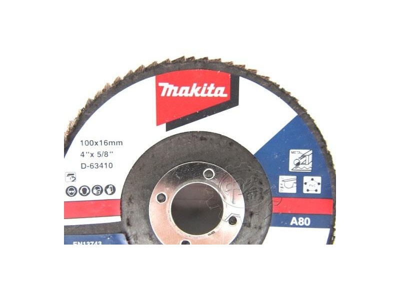 ＊中崙五金【附發票】Makita 牧田 100mm #80 金屬.塑料用 砂布輪 D-63410 蝶式砂布輪