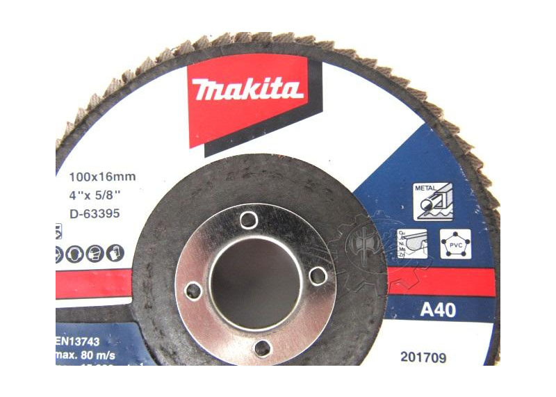＊中崙五金【附發票】Makita 牧田 100mm #40 金屬.塑料用 砂布輪 D-63395 蝶式砂布輪