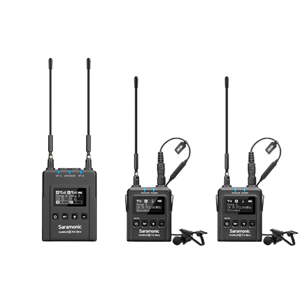 Saramonic楓笛 UwMic9s Kit2 Mini 一對二UHF無線麥克風系统