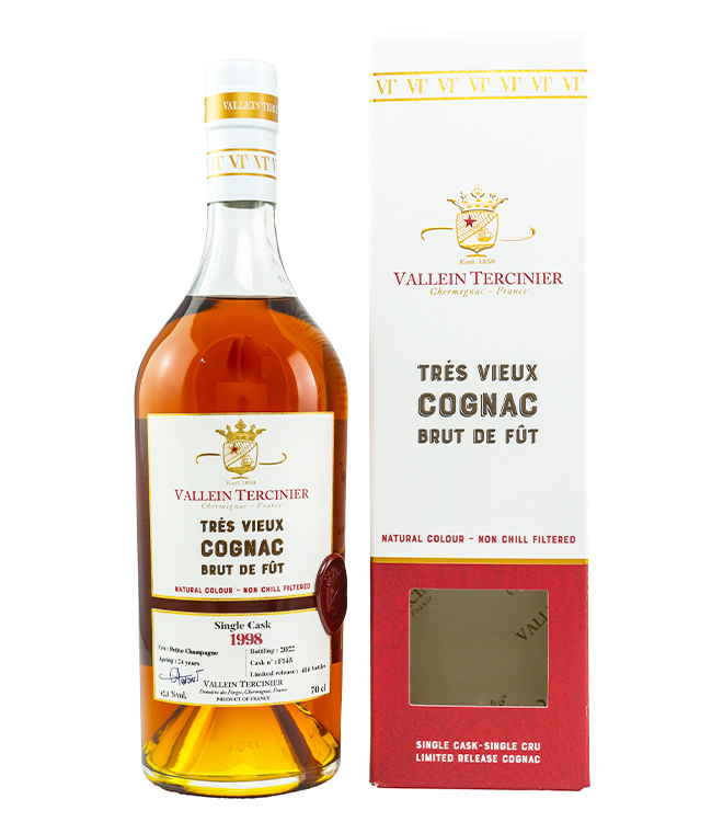 Vallein Tercinier 24 Years 1998 petite 香檳干邑 700mL