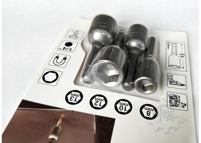 ＊中崙五金【附發票】牧田原廠 六角軸套筒組 附磁 8mm 10mm 12mm 13mm B-57554