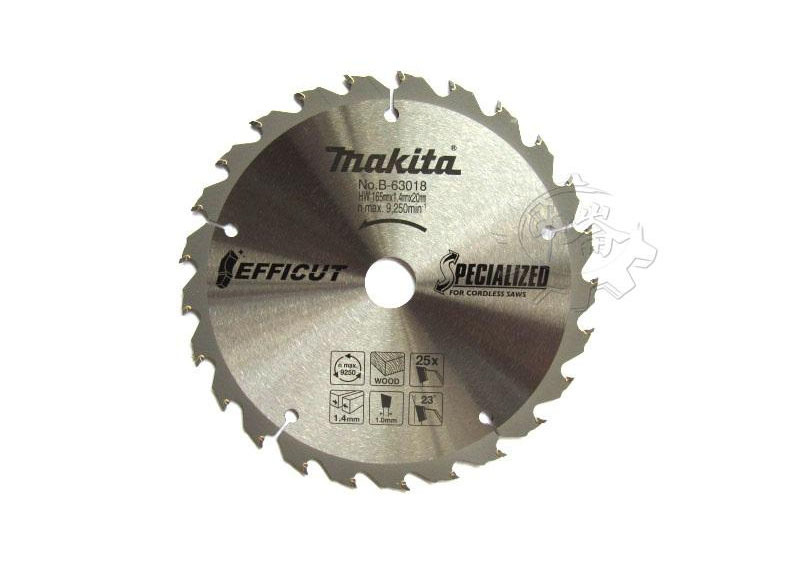 ＊中崙五金【附發票】牧田原廠 【165*1.4*20mm*25T】木材鎢鋼鋸片 新式刀刃 B-63018