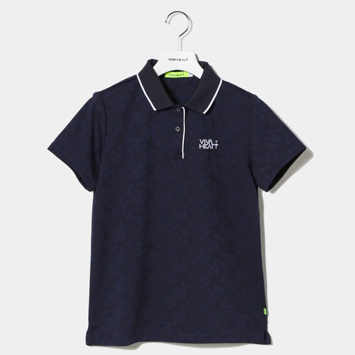 女士 素色緹花POLO衫