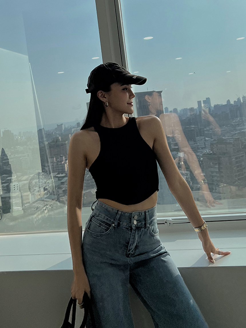 削肩圓弧內杯背心*3色