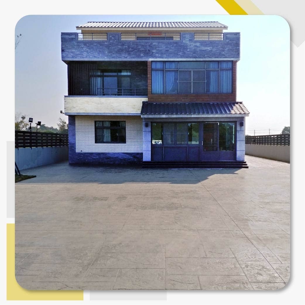 雲林農舍壓花地坪