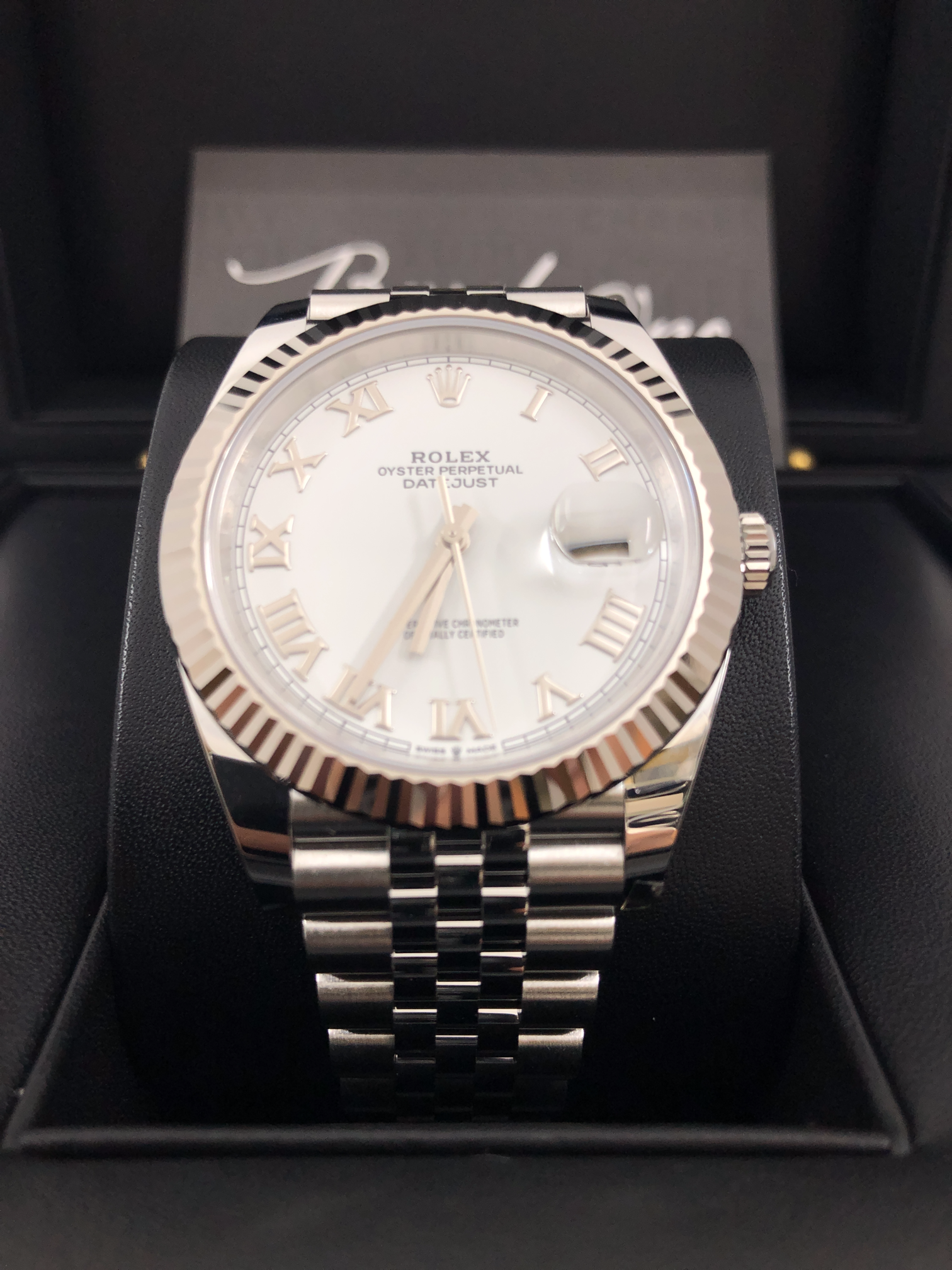 BRAND NEW ROLEX 126334 WHITE DIAL DATEJUST INDEX 41mm JUBILEE STRAP STAINLESS STEEL