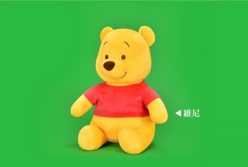 台灣代購|100%正版|迪士迪系列可愛袋鼠公仔|POOH|維尼熊|小熊維尼|絨毛柔細質感|居家擺飾|床上公仔