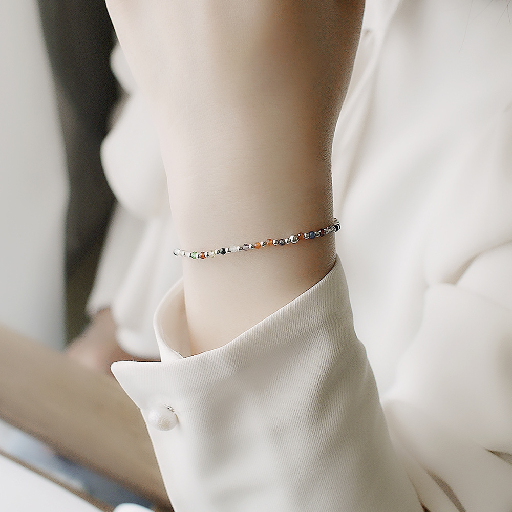 綠野仙蹤純銀手鍊(大人小孩款/彩色天然石)/SB032