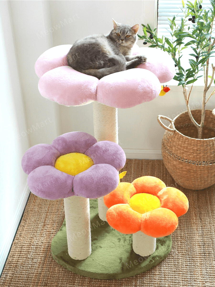 花朵貓爬架