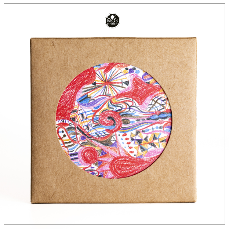 卡卡風身心地圖～七脈輪吸水陶瓷杯墊（第一脈輪）