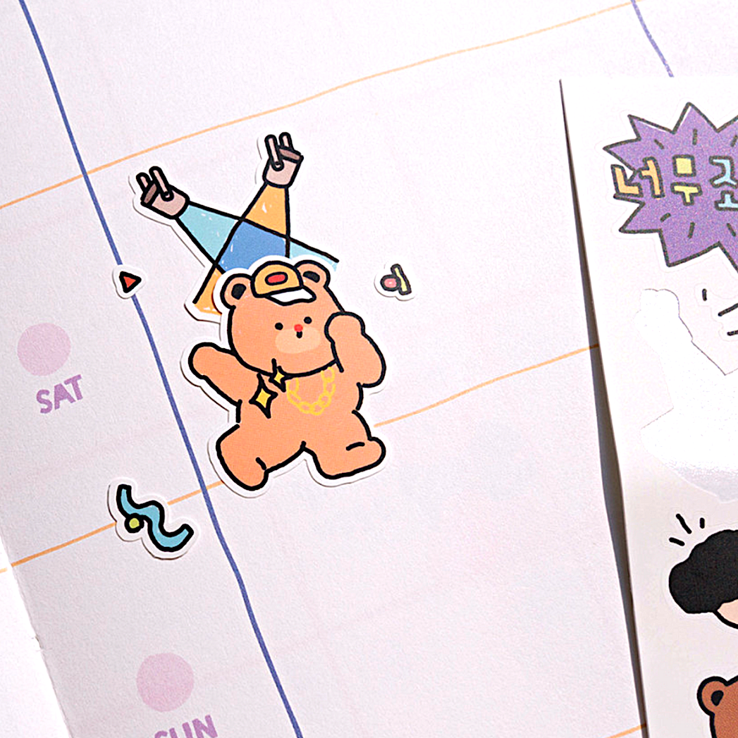 Khakiz Sticker－Dance Dance Dance (Korean Stationery Brand)