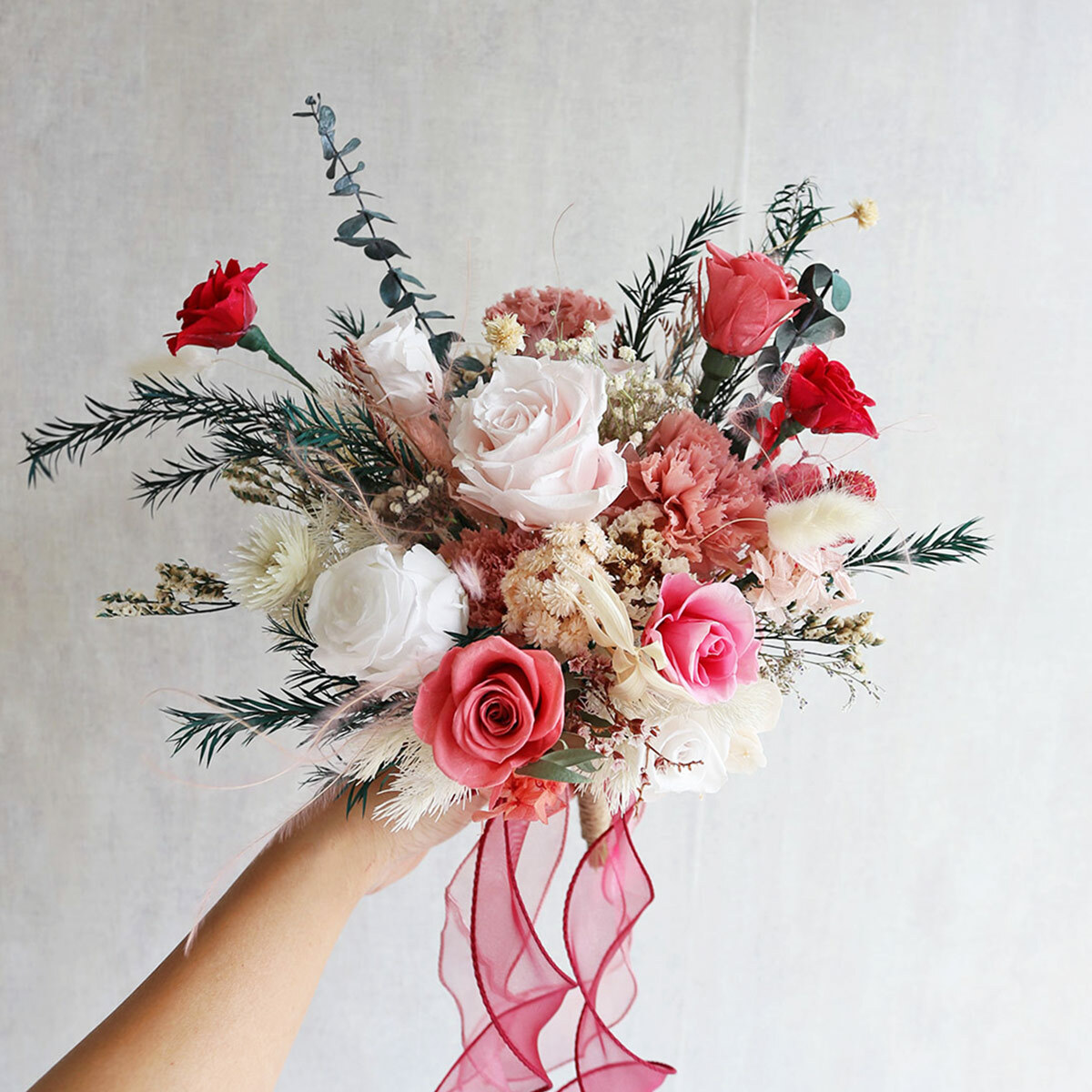 NO10｜桃粉色系新娘捧花