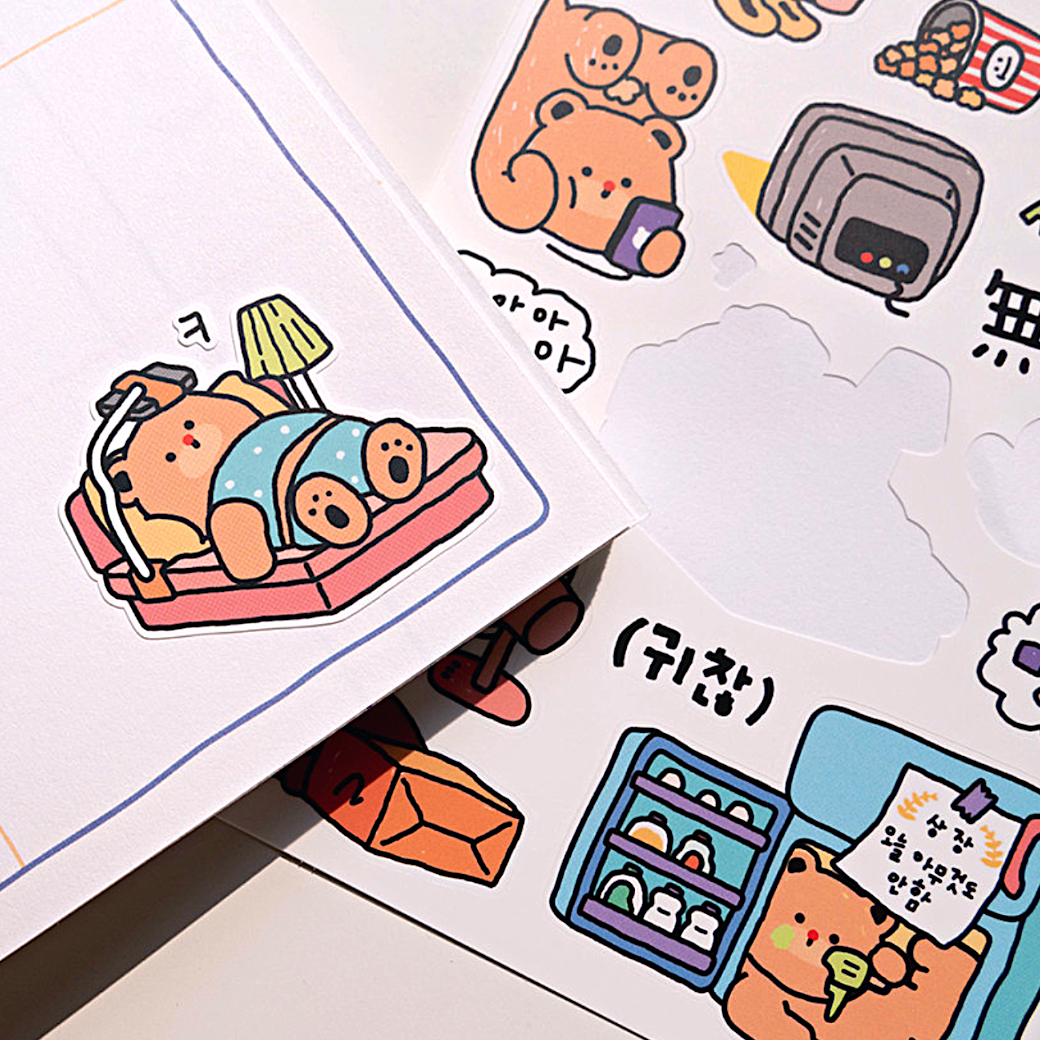 Khakiz Sticker－Empty (Korean Stationery Brand)