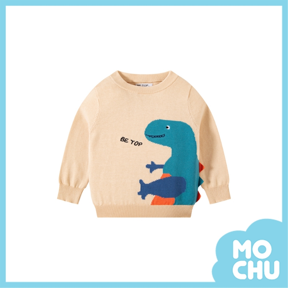 恐龍抱抱圓領毛衣