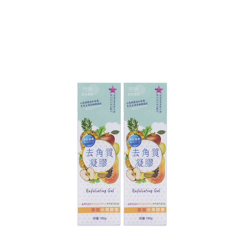 淨白煥膚水果酵素去角質凝膠100g【組合優惠2入218元5入495元】