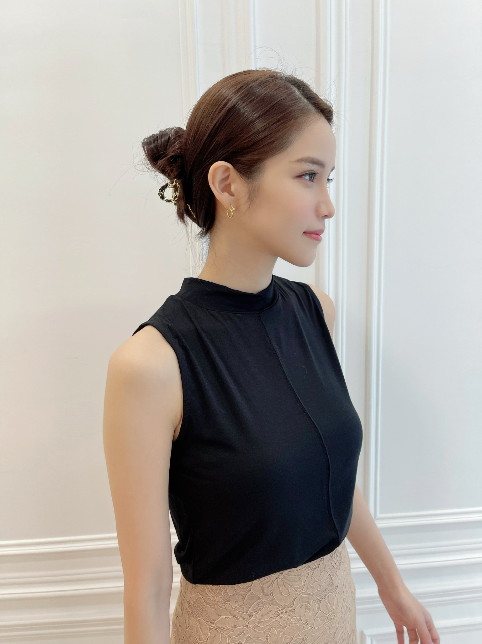 小立領親膚背心