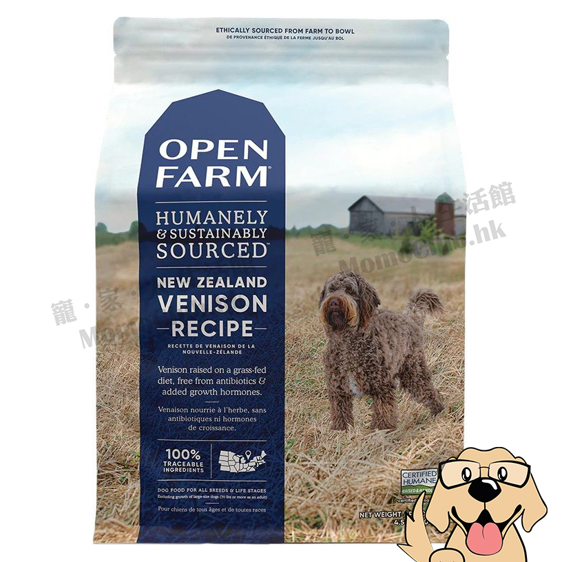 Open Farm - 無殼物紐西蘭鹿肉配方 [ 4.5LB / 12LB / 24LB ]