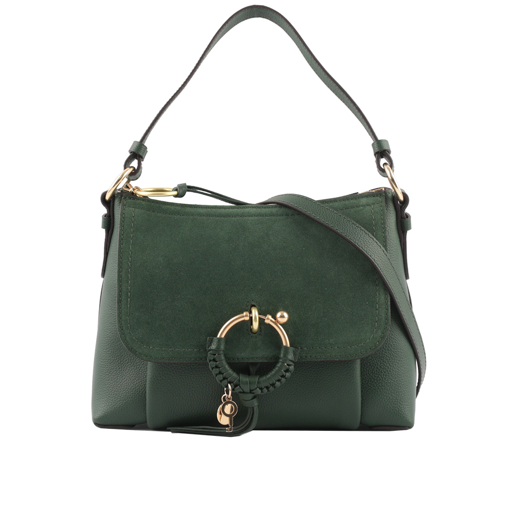 【SEE BY CHLOE】JOAN SMALL 肩背/斜背包(大理石綠)