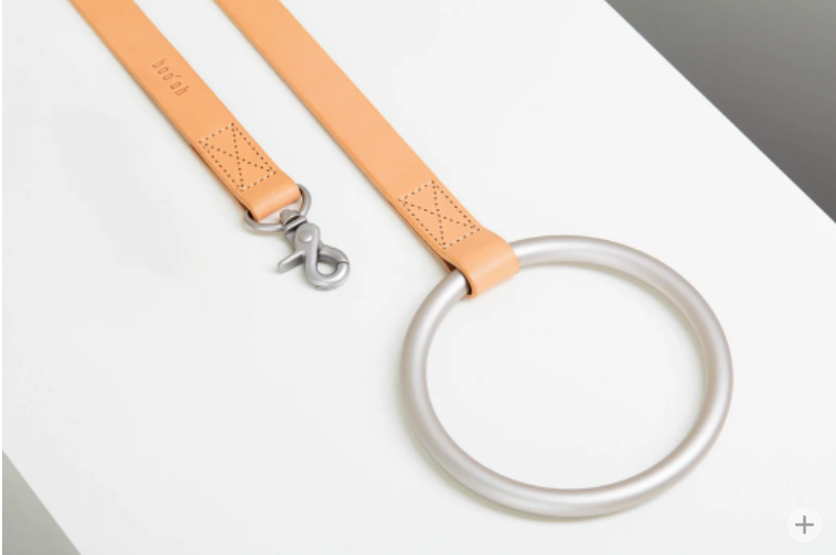 Boo Oh - LUMI LEASH - Silver + Tan