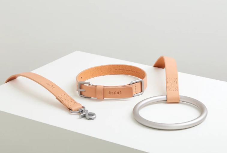 Boo Oh - LUMI LEASH - Silver + Tan