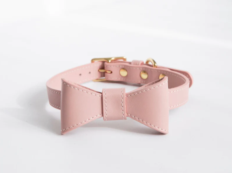 Pipolli - Blush Pink Collar with removable bow