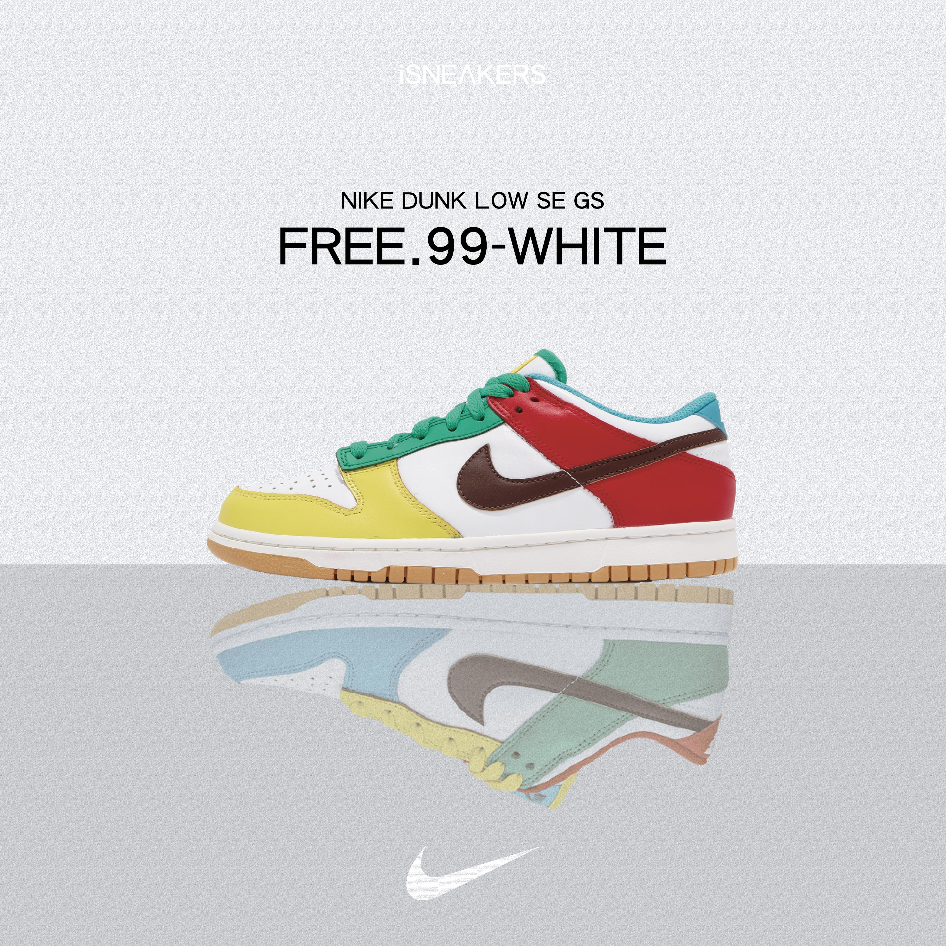 iSNEAKERS｜Nike Dunk Low GS 鴛鴦配色CZ2496-100