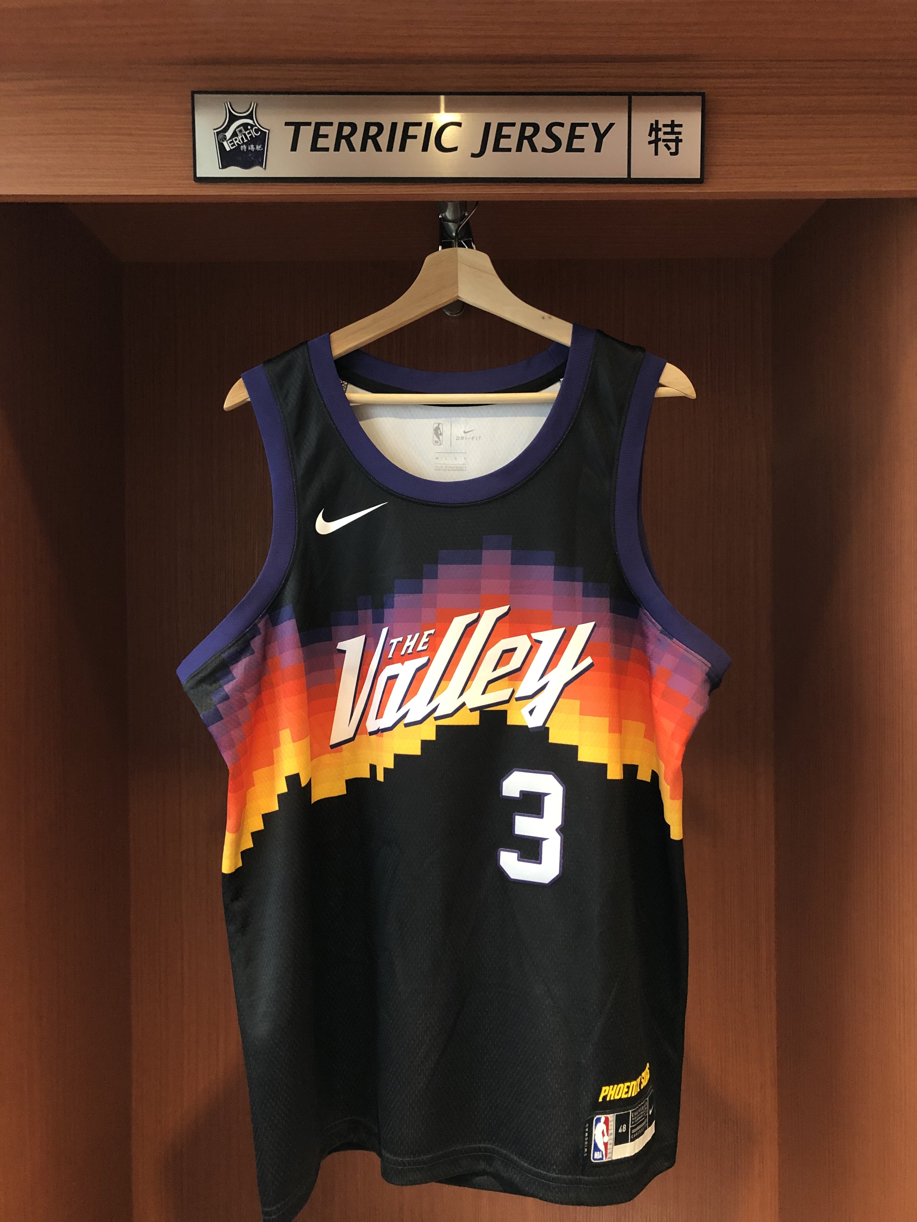 NBA球衣 親簽含認證 Chris Paul 鳳凰城太陽城市 City Nike Swingman 球迷版 熱轉印 Fanatics 官方雷射編號 全新