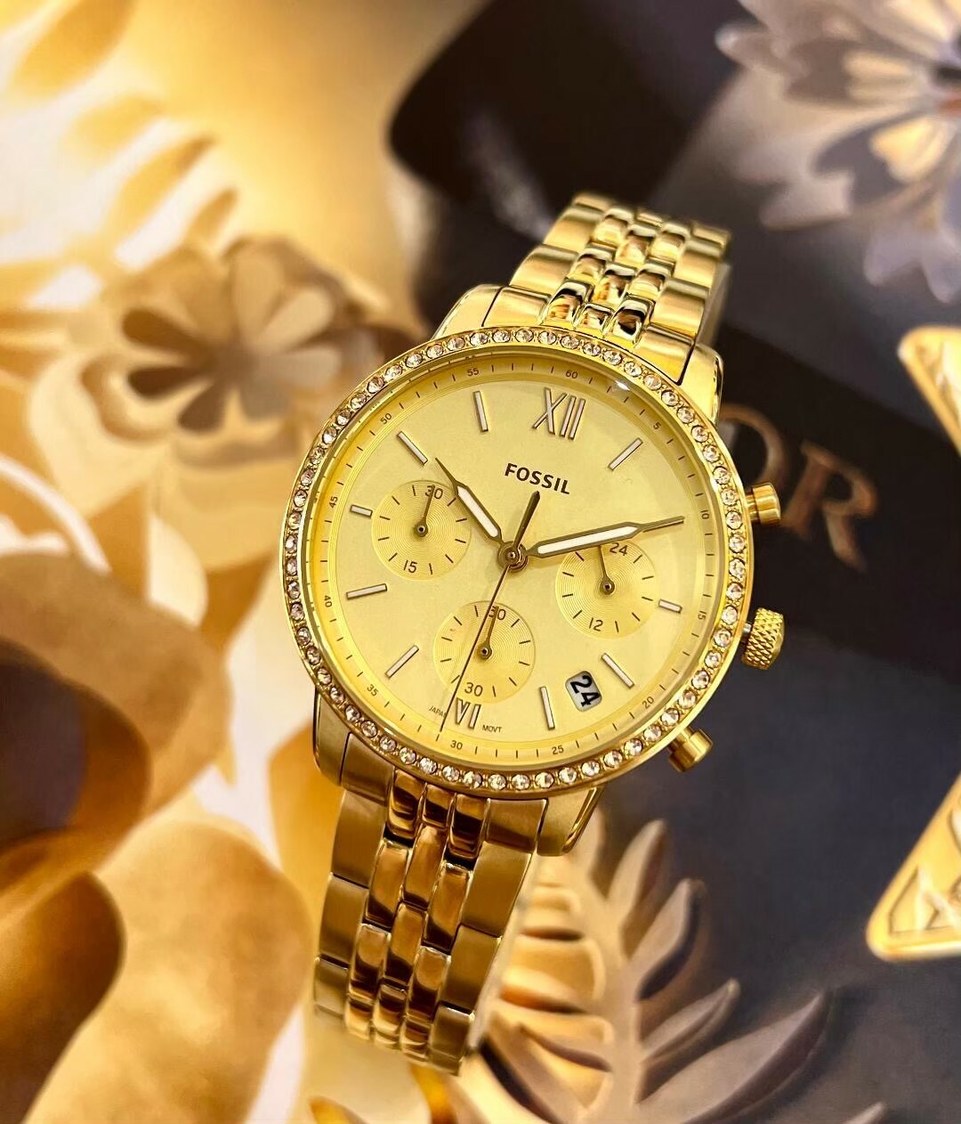 【Fossil】Neutra 晶鑽計時女錶 ES5219 36mm 現代鐘錶