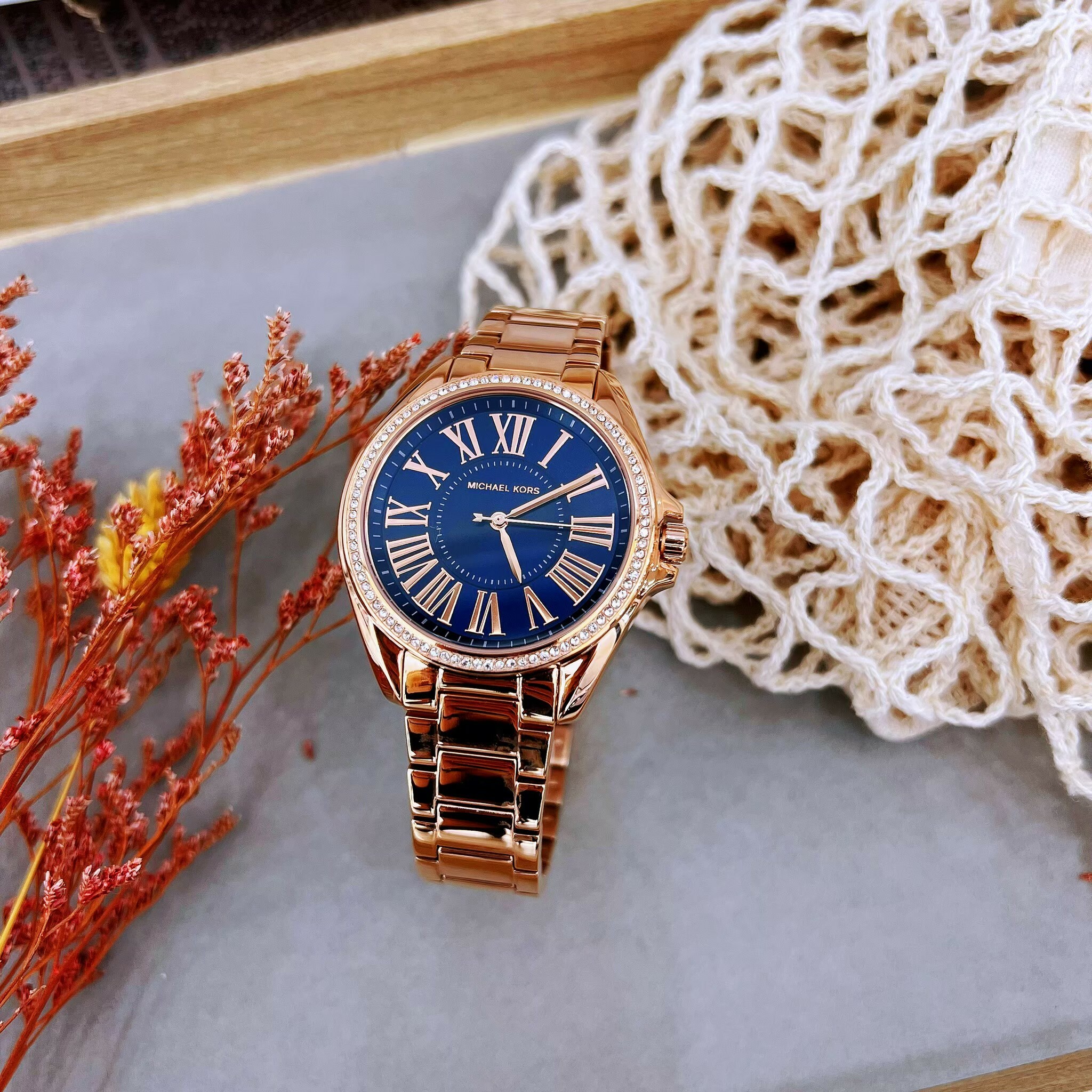 【MICHAEL KORS】高貴典雅晶鑽腕錶 MK6930 38mm 現代鐘錶