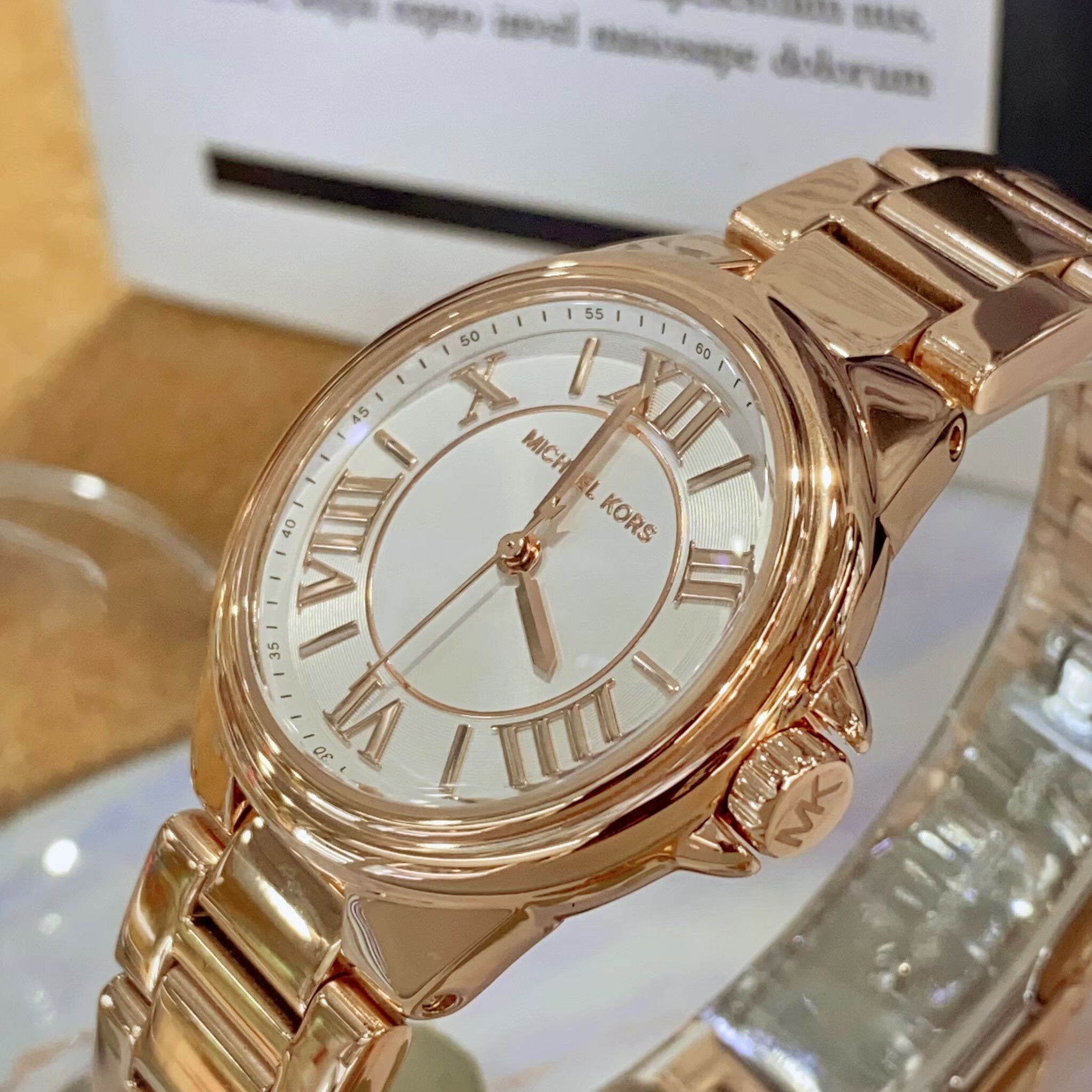 MICHAEL KORS】Camille大三針都會時尚腕錶MK7256 33mm 現代鐘錶