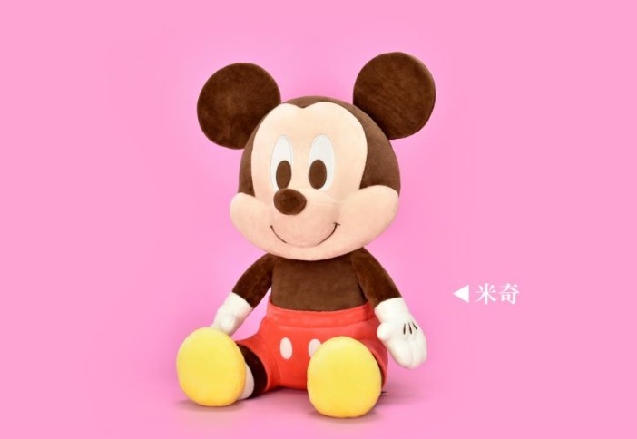 台灣代購|100%正版|迪士迪系列可愛收納公仔|米奇|米妮|MICKEY|MINNIE|情侶|絨毛柔細質感|居家擺飾|床上公仔