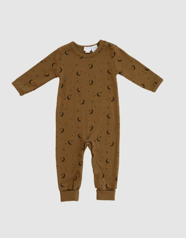 JAMIEKAY  月亮羅紋包屁衣 RIB ONESIE - TO THE MOON & BACK