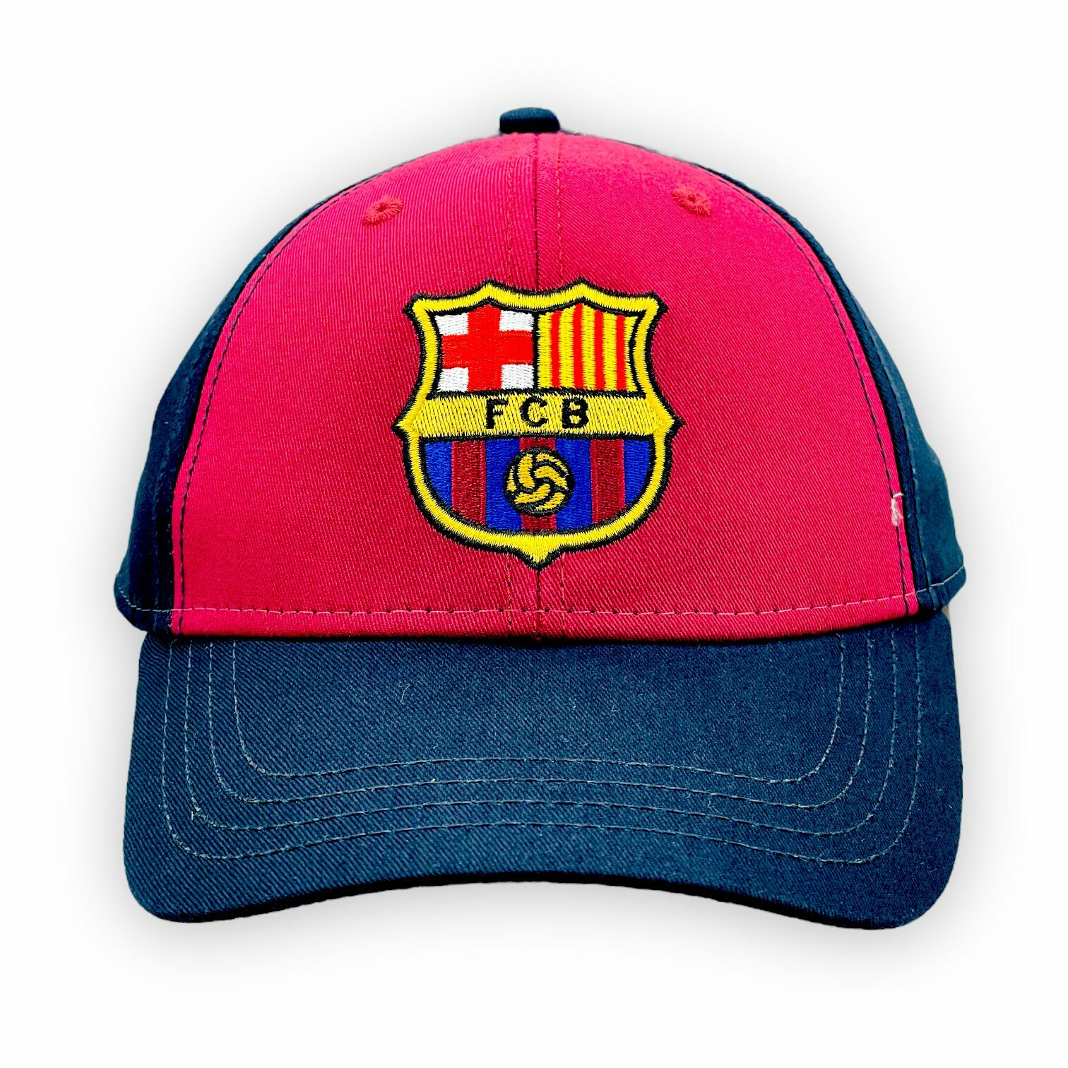 巴塞隆拿棗紅色深藍帽
